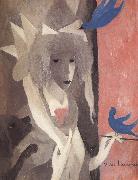 Marie Laurencin The Self-Portrait with birds oil on canvas